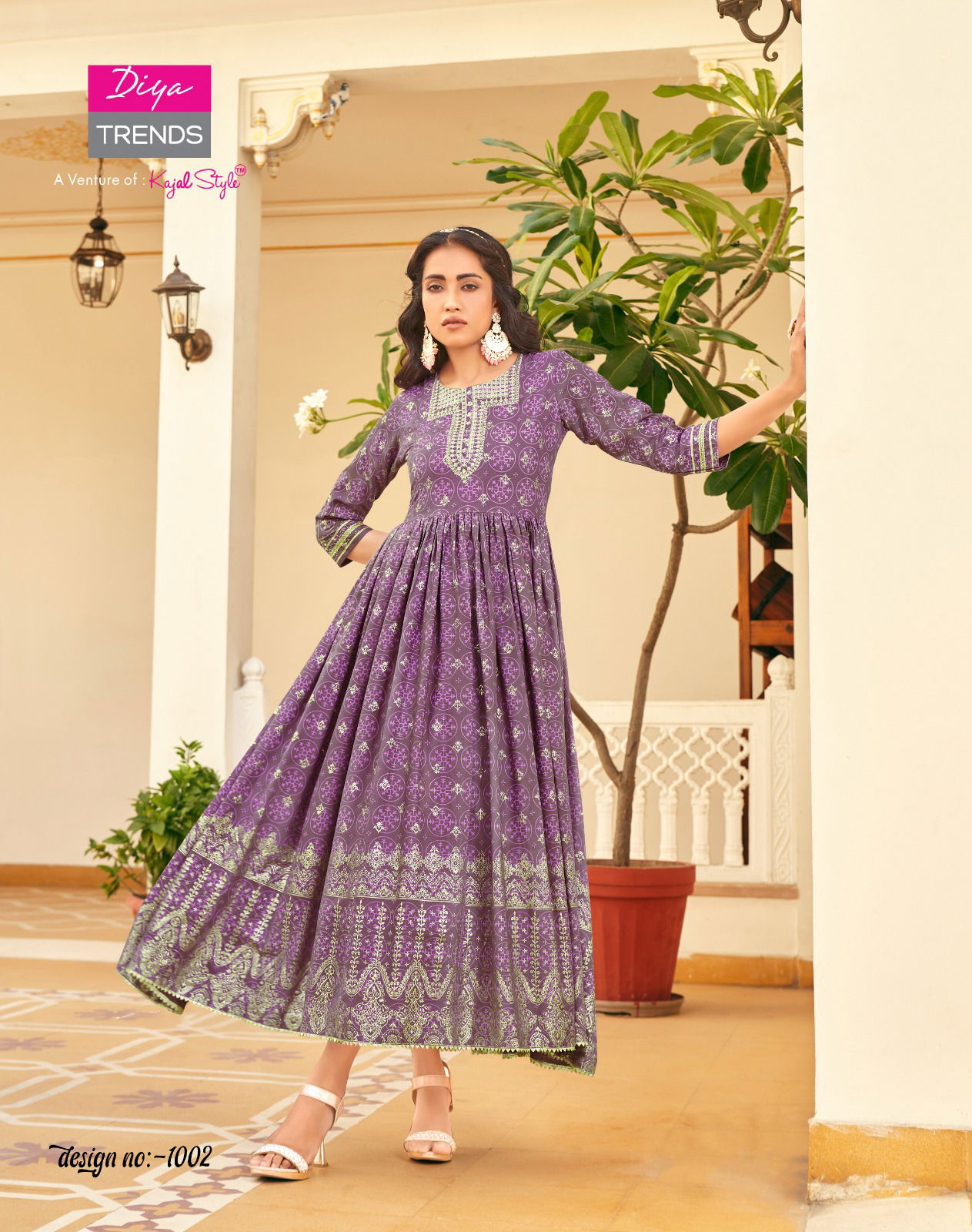 Poosh Vol 1 By Diya Trends Long Designer Kurtis Catalog
